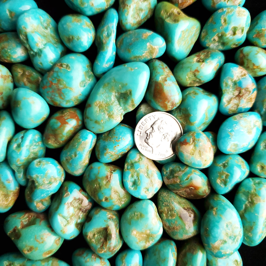 Sonoran River Tumbled & Polished Turquoise Nuggets TP-08