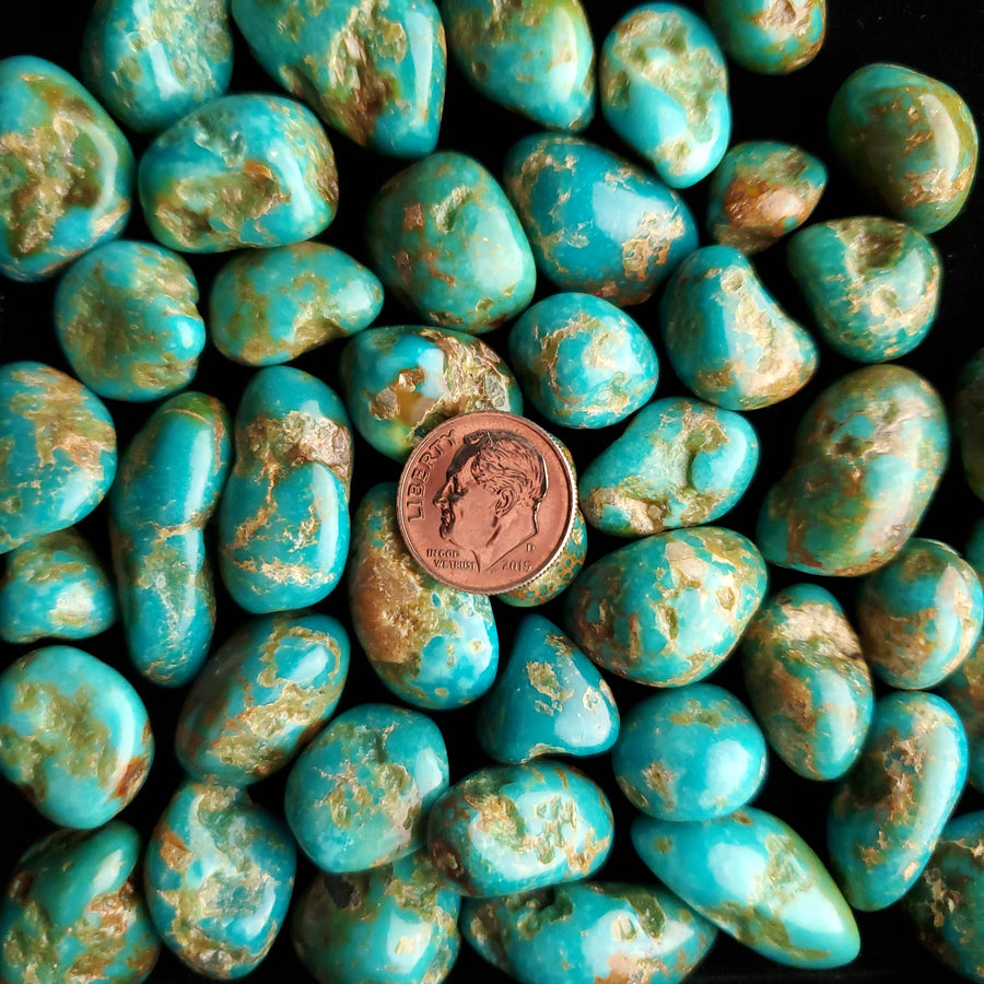 Sonoran River Tumbled & Polished Turquoise Nuggets TP-15