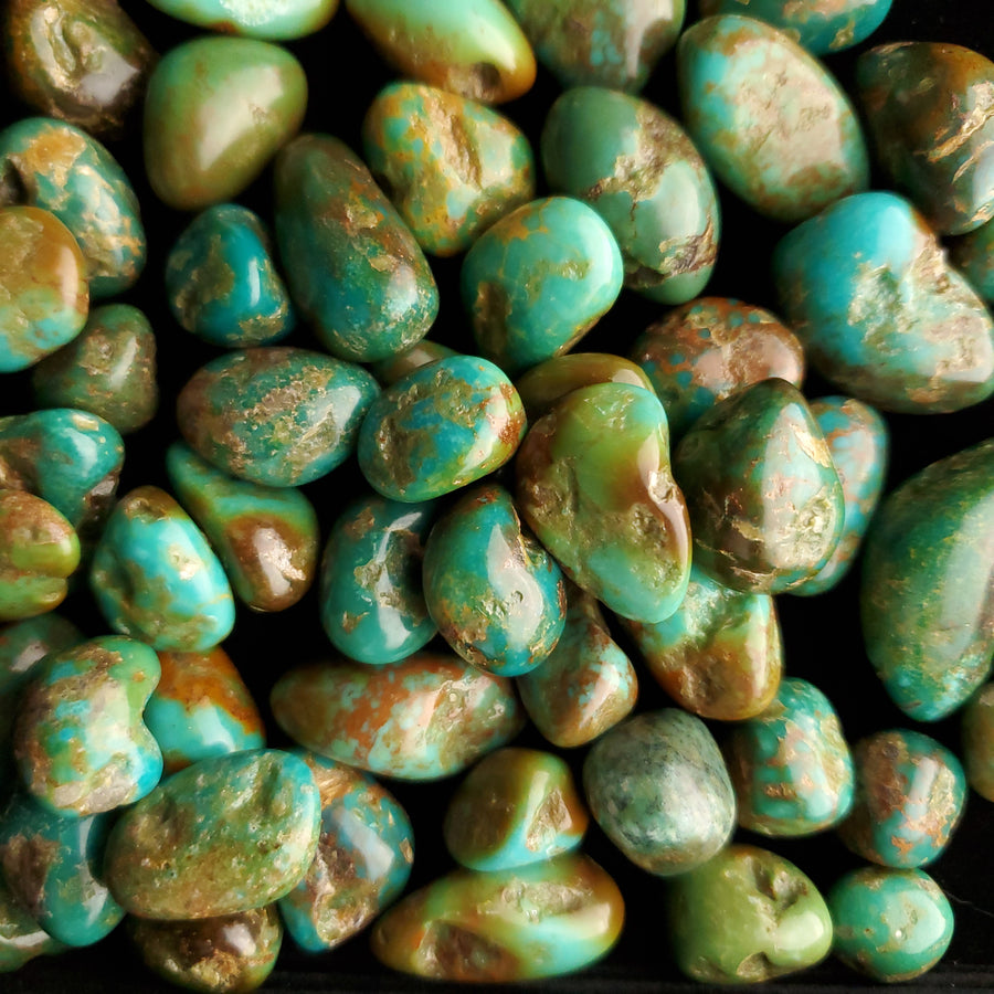 Sonoran River Tumbled & Polished Turquoise Nuggets TP-17