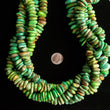 Load image into Gallery viewer, Mojave Green Boulder Turquoise Southwest Side-Drilled Flat Strands NS-05
