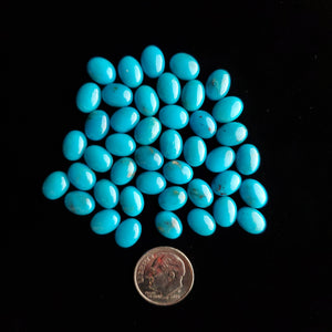 7 x 9 x 3.5 mm Nacozari Calibrated Turquoise Cabochons CC-02