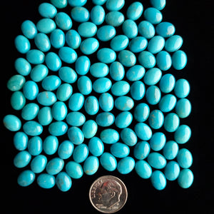 7 x 9 x 3.5 mm Nacozari Calibrated Turquoise Cabochons CC-06