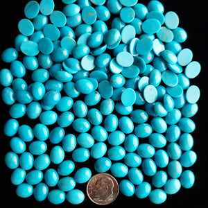 8 x 10 x 3.5 mm Nacozari Calibrated Turquoise Cabochons CC-11
