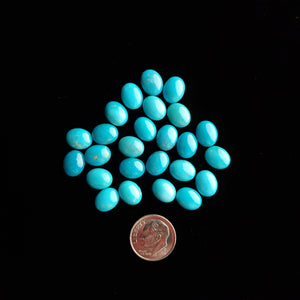 8 x 10 x 3.5 mm Nacozari Calibrated Turquoise Cabochons CC-12