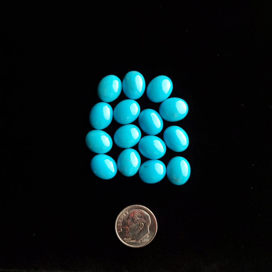 10 x 12 x 4 mm Sleeping Beauty Calibrated Turquoise Cabochons CC-17