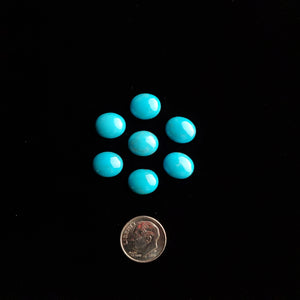 10 x 12 x 4 mm Nacozari Calibrated Turquoise Cabochons CC-19