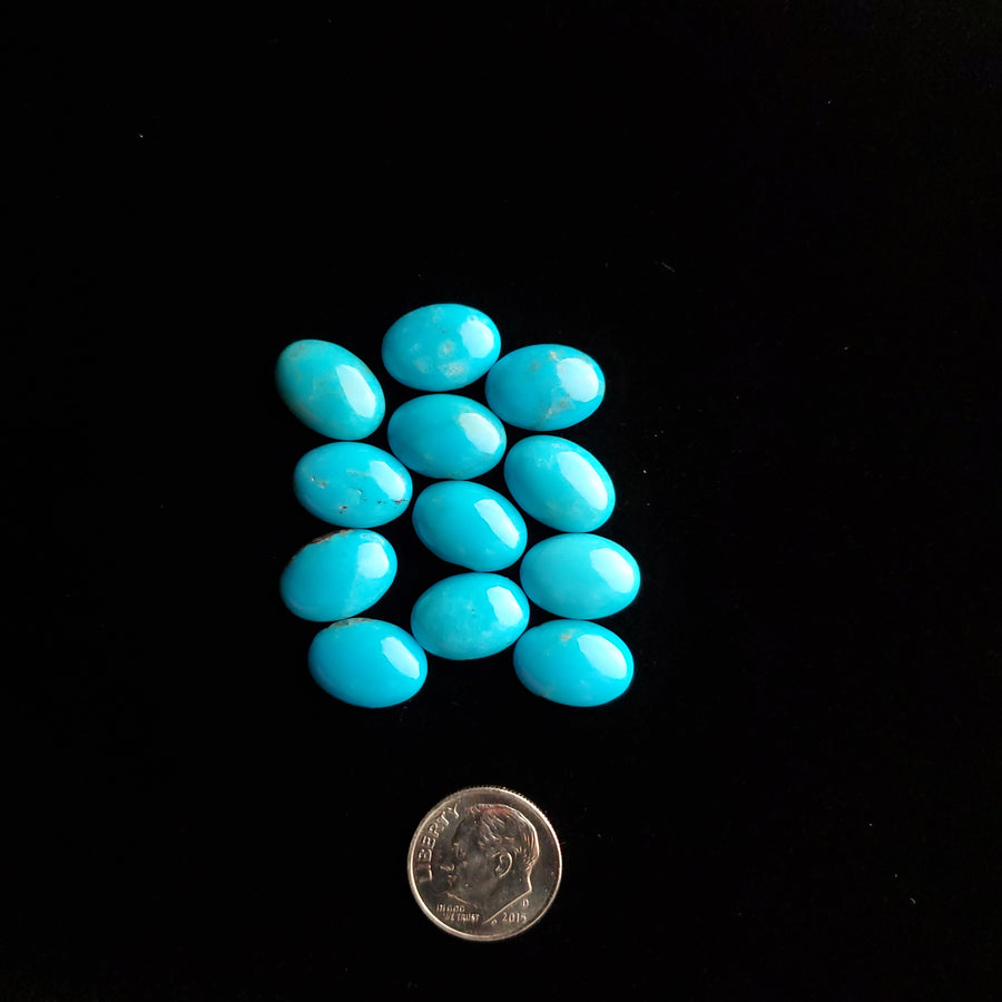 10 x 14 x 5 mm Turquoise Mountain Calibrated Turquoise Cabochons CC-20
