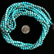 Load image into Gallery viewer, 4 mm x 16” Nacozari Turquoise Round Bead Strands MS-03