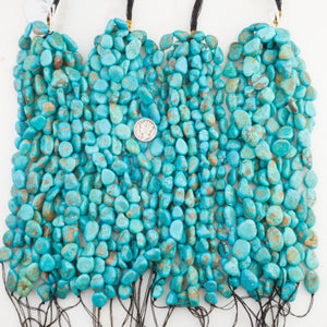 Turquoise Mountain Turquoise Nugget Strands NS-16