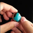 Load and play video in Gallery viewer, Kingman Arizona Mine Turquoise Cabochon FC-12