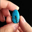 Load and play video in Gallery viewer, Kingman Arizona Mine Turquoise Cabochon FC-20