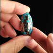 Load and play video in Gallery viewer, Kingman Arizona Mine Turquoise Cabochon FC-10
