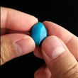 Load and play video in Gallery viewer, Bisbee Arizona Mine Turquoise Cabochon FC-17