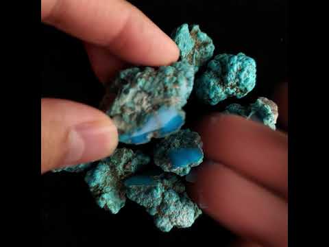 Dalle Brute De Turquoise Kingman - Pierre Précieuse Naturelle Stabilisée - Bleu - 239.50 Carats