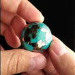 Load and play video in Gallery viewer, Turquoise Mountain Arizona Mine Turquoise Cabochon FC-11