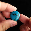 Load and play video in Gallery viewer, Bisbee Arizona Mine Turquoise Cabochon FC-22