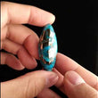Load and play video in Gallery viewer, Kingman Arizona Mine Turquoise Cabochon FC-09