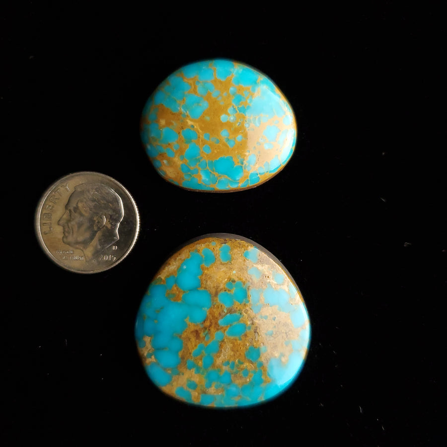 #8 Nevada Mine Turquoise Cabochon Set FC-32