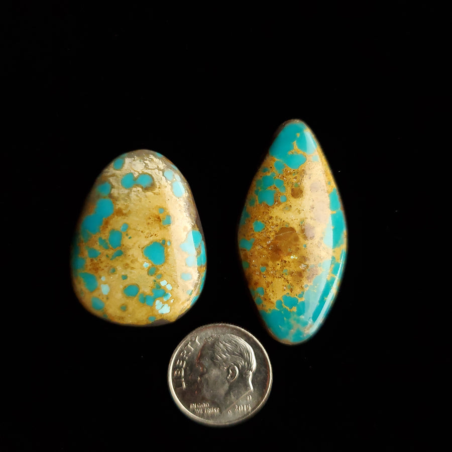 #8 Nevada Mine Turquoise Cabochon Set FC-34