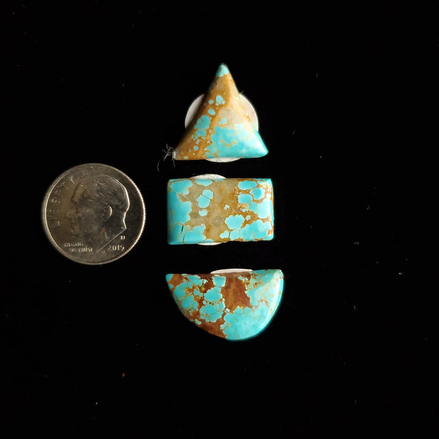 #8 Nevada Mine Turquoise Cabochon Set FC-37