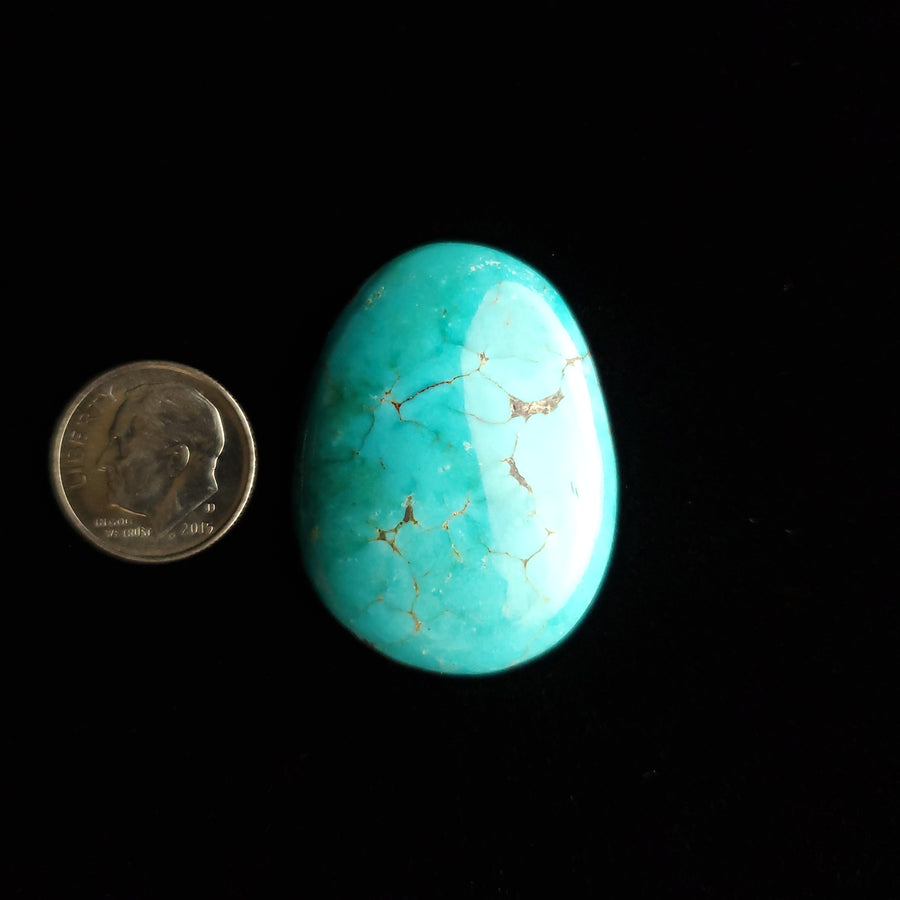 Carmen de Andacollo Chilean Mine Turquoise Cabochon FC-46