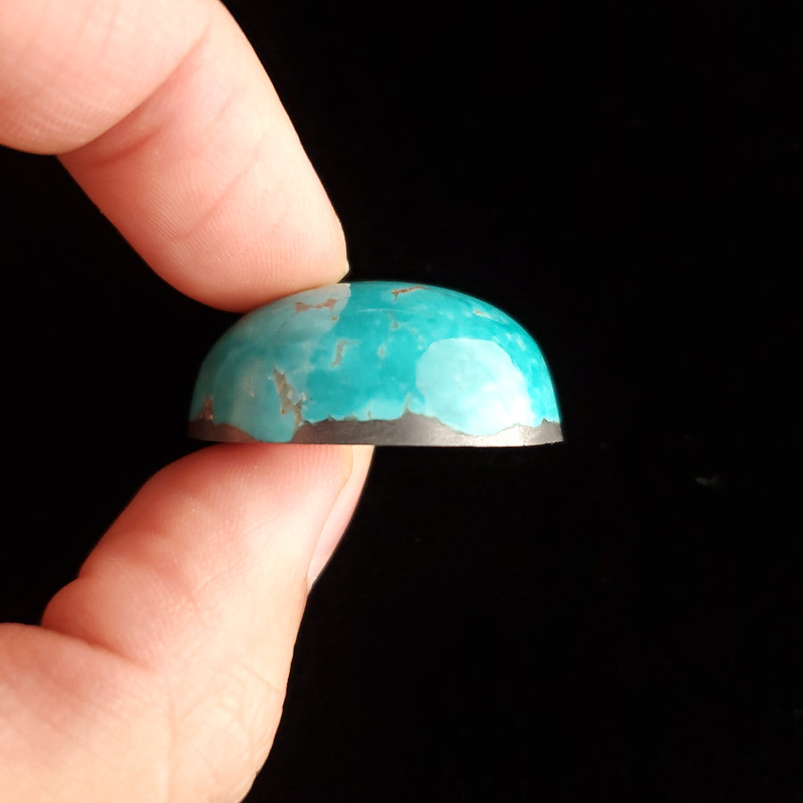 Carmen de Andacollo Chilean Mine Turquoise Cabochon FC-49