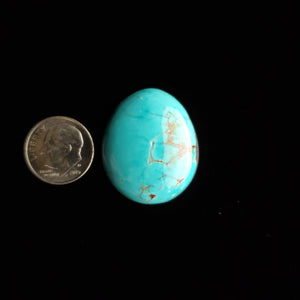 Carmen de Andacollo Chilean Mine Turquoise Cabochon FC-50