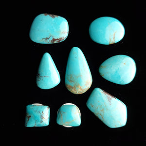 Turquoise Mountain Mine Turquoise Cabochon Set FC-56