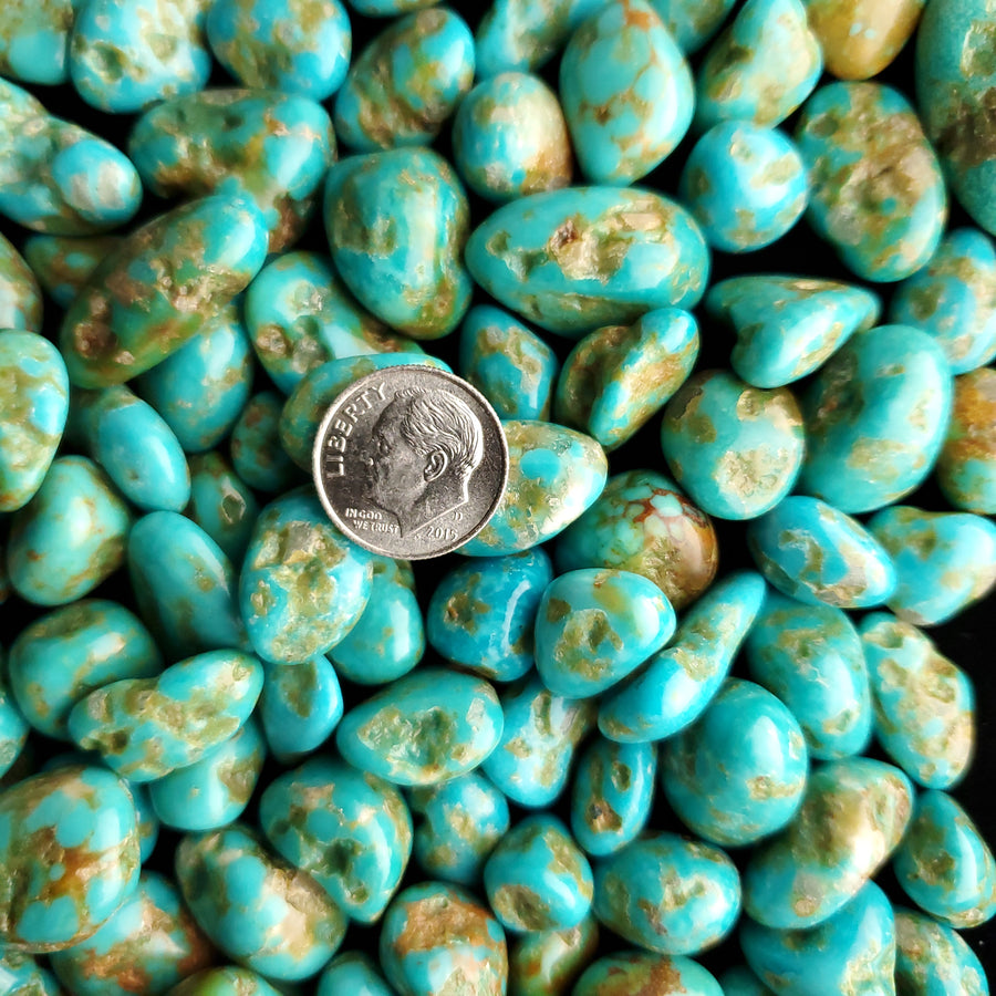 Sonoran River Tumbled & Polished Turquoise Nuggets TP-06