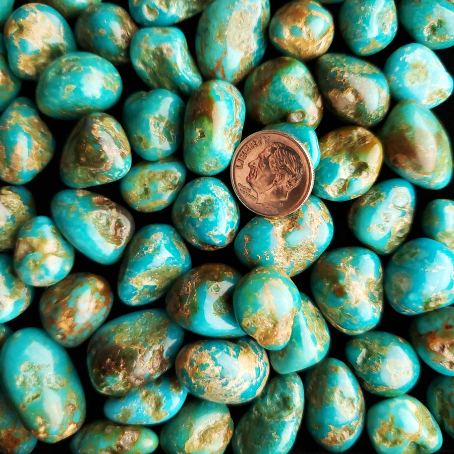 Sonoran River Tumbled & Polished Turquoise Nuggets TP-11