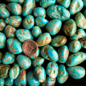 Sonoran River Tumbled & Polished Turquoise Nuggets TP-14