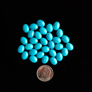 7 x 9 x 3.5 mm Nacozari Calibrated Turquoise Cabochons CC-01