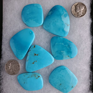 Sky Cloud Turquoise Cabochons Lot