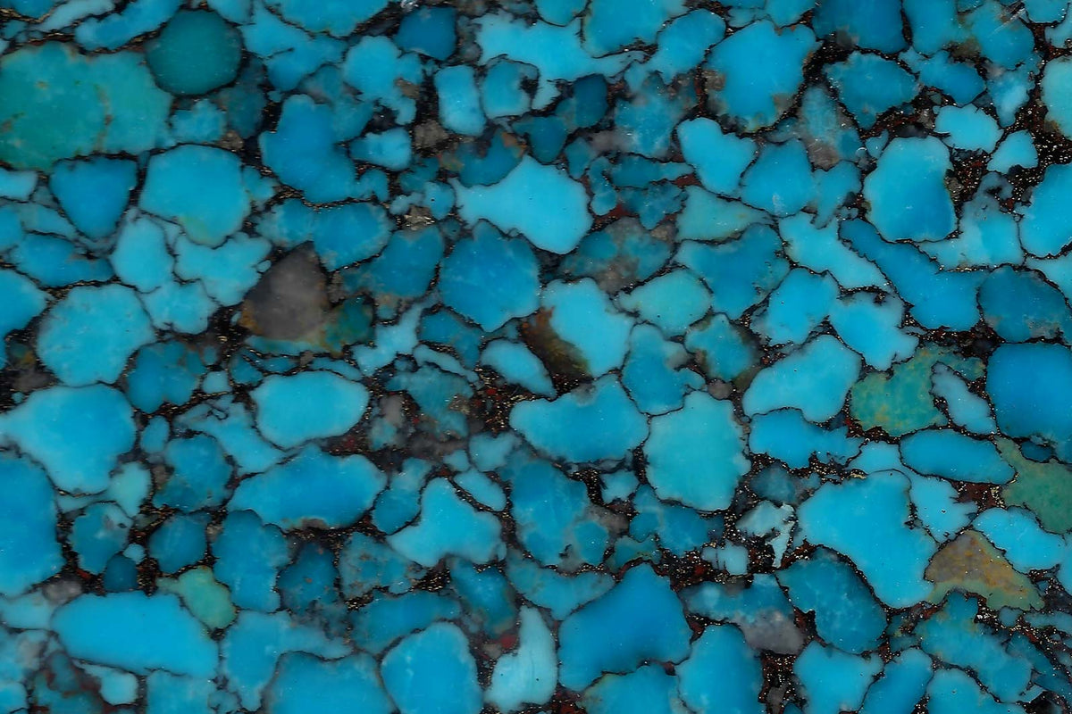 Bonita Blue Turquoise with Black Matrix – AZ TURQUOISE