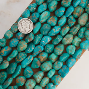 Sonoran River Turquoise Nugget Strands NS-12