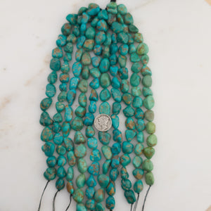 Sonoran River Turquoise Nugget Strands NS-12